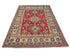 4x6 Red Kuba Afghan Hand Knotted Wool Area Rug
